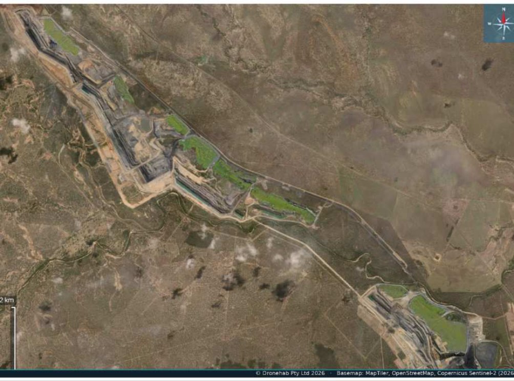Survey-grade RGB orthomosaic of a mine rehabilitation landform